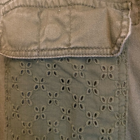 Jessica Simpson lightweight Cotton Jacket.  Army Green.  Size XL. - Picture 3 of 10